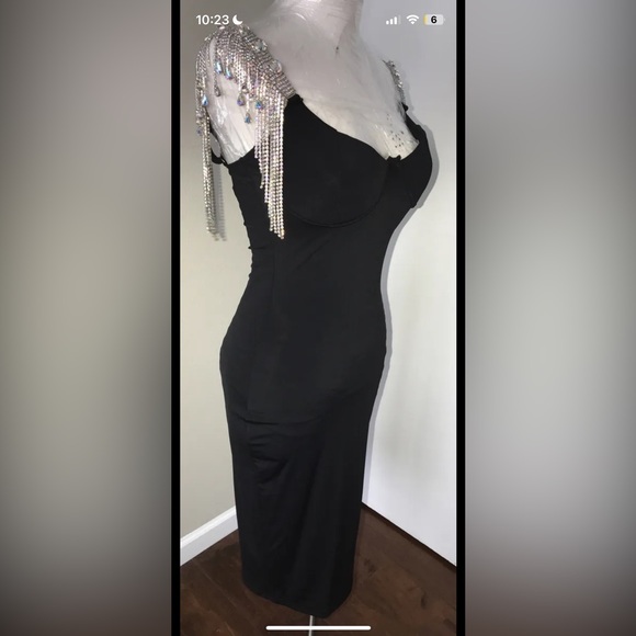 NWT Designed for Hot Miami Styles Bodycon dress with rhinestone detail size S - Picture 6 of 13
